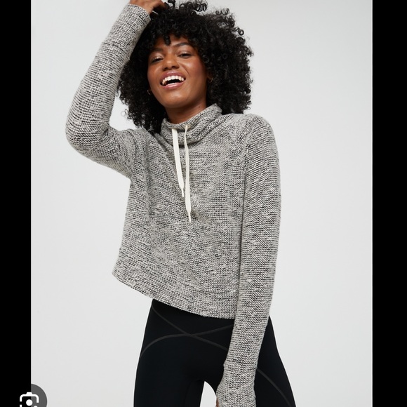 Aerie Snowday Black & white sweater - Picture 1 of 9
